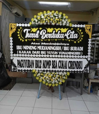 Papan Bunga di Tambora Jakarta Barat